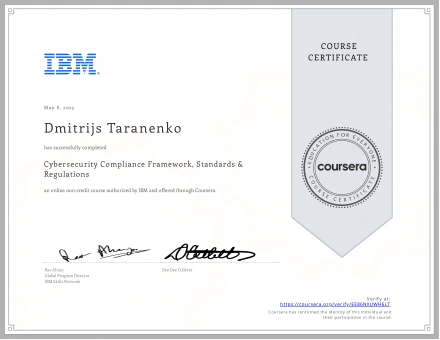 Cybersecurity Compliance Framework, Standards & Regulations