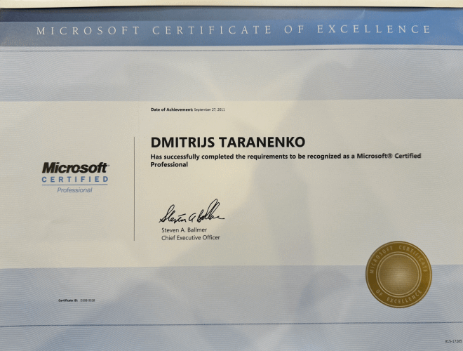 Microsoft Certified Professional
